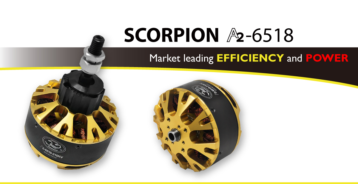 Scorpion A2-6518-210kv (40cc / 5500w / 12s) features